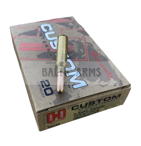 HORNADY 6.5x55 SWED 160 gr GR RN INTL
